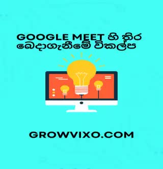 "Google Meet හි තිර බෙදාගැනීමේ විකල්ප"