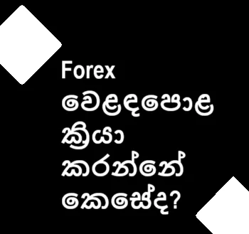 "Forex වෙළඳපොළ විශ්වයේ විශාලතම මූල්ය වෙළඳපොළක් වන අතර, එය ලෝක පුරා විවිධ ආයතන සහ පුද්ගලයන් මඟින් ක්රියාත්මක වේ."