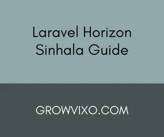 Laravel Horizon Sinhala Dashboard showing real-time jobs and worker status