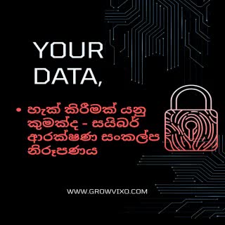 හැක් කිරීමක් යනු කුමක්ද - සයිබර් ආරක්ෂණ සංකල්ප නිරූපණය
