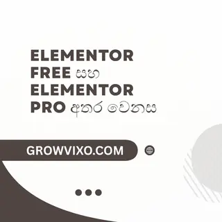 Elementor Free සහ Elementor Pro සංස්කරණ අතර විශේෂාංග හා වෙනස්කම්
